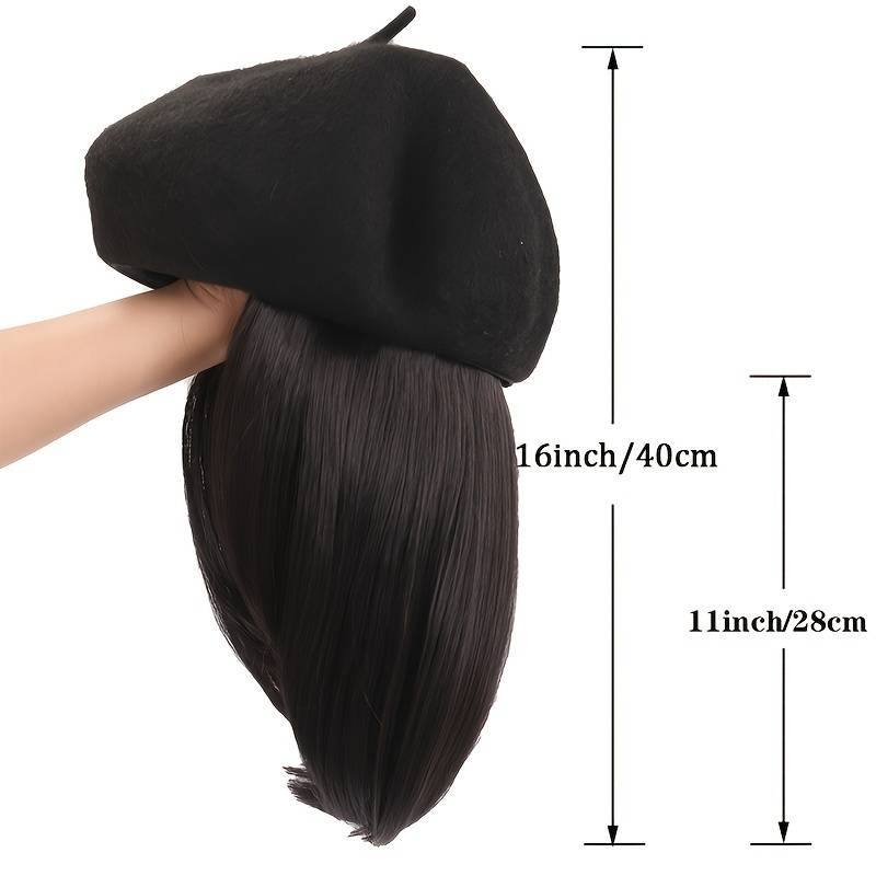 1Pc Light Brown 45.72cm Fashion Design Wig