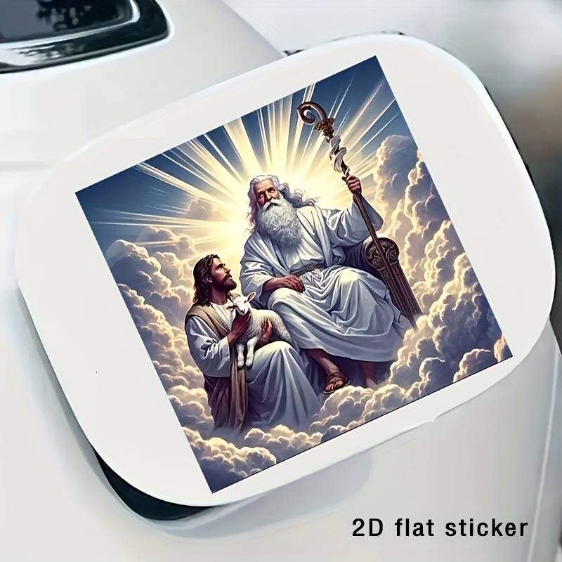 1pc 15.24cm Jesus Christian Themed Stickers