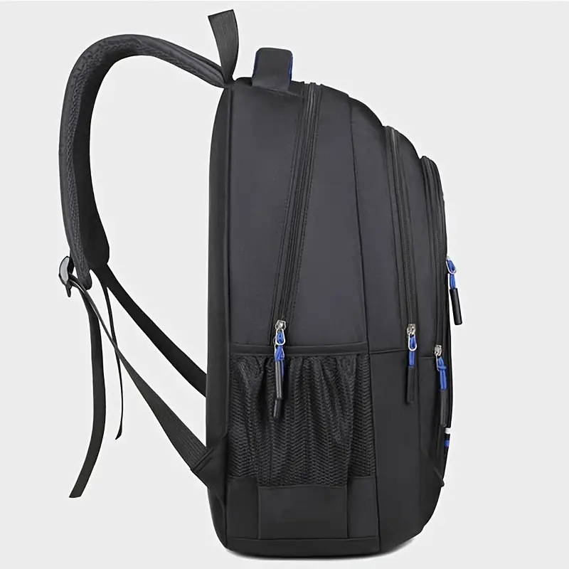 1pc Multi-layer Wear-resistant Zipper Up Backpack For Men Large Capacity Books Bag Travel Carry-on K