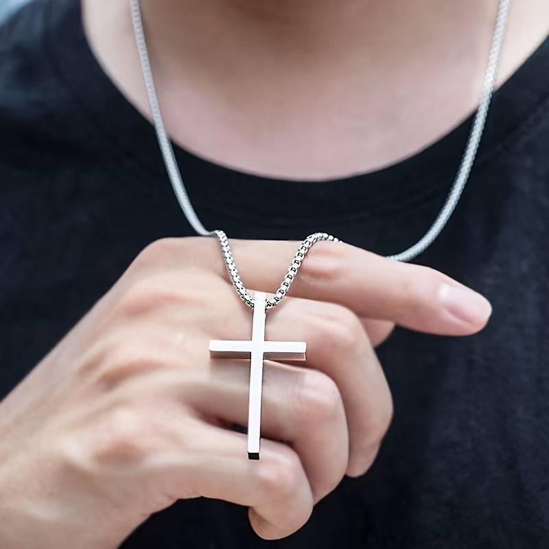 1 Piece Silvery Jesus Theme Pendant