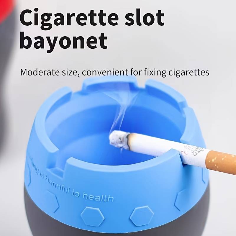 1pc A Unique And Creative Silicone Ashtray for Home And Car Use Designed to Be Anti-Fall And Dust-