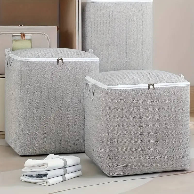 Collapsible Zippered Storage Bag - Durable, washable storage bag