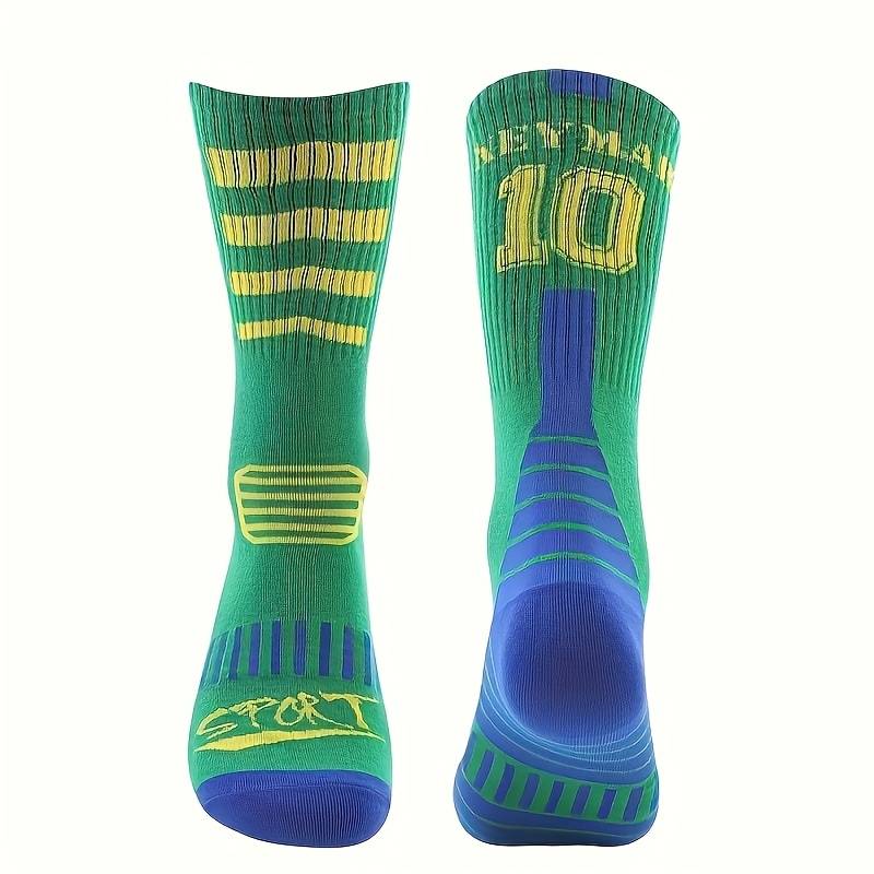 1 Pair Red Luo Kou Green Socks Bottom One Size Socks