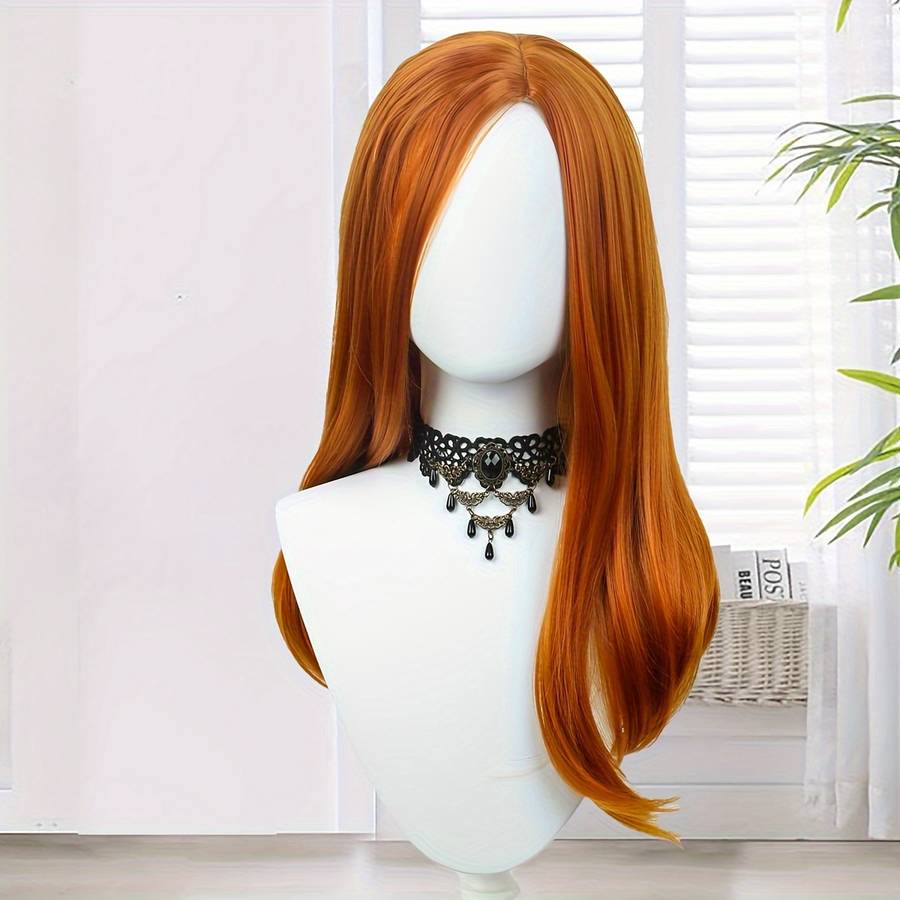 1Pc Orange B016 71.12cm Fashion Design Wig