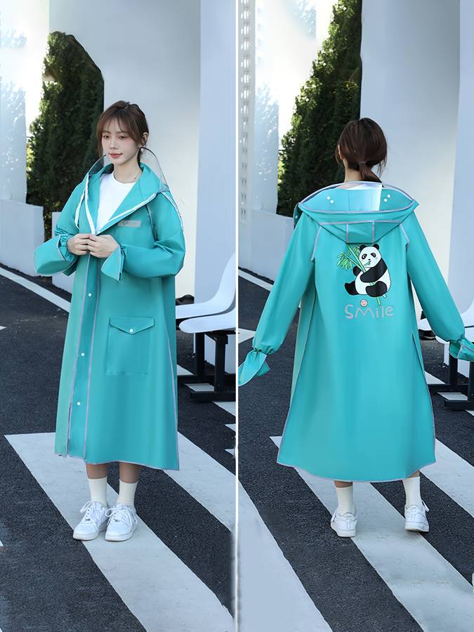 Raincoat Dark Cyan Size Asian L