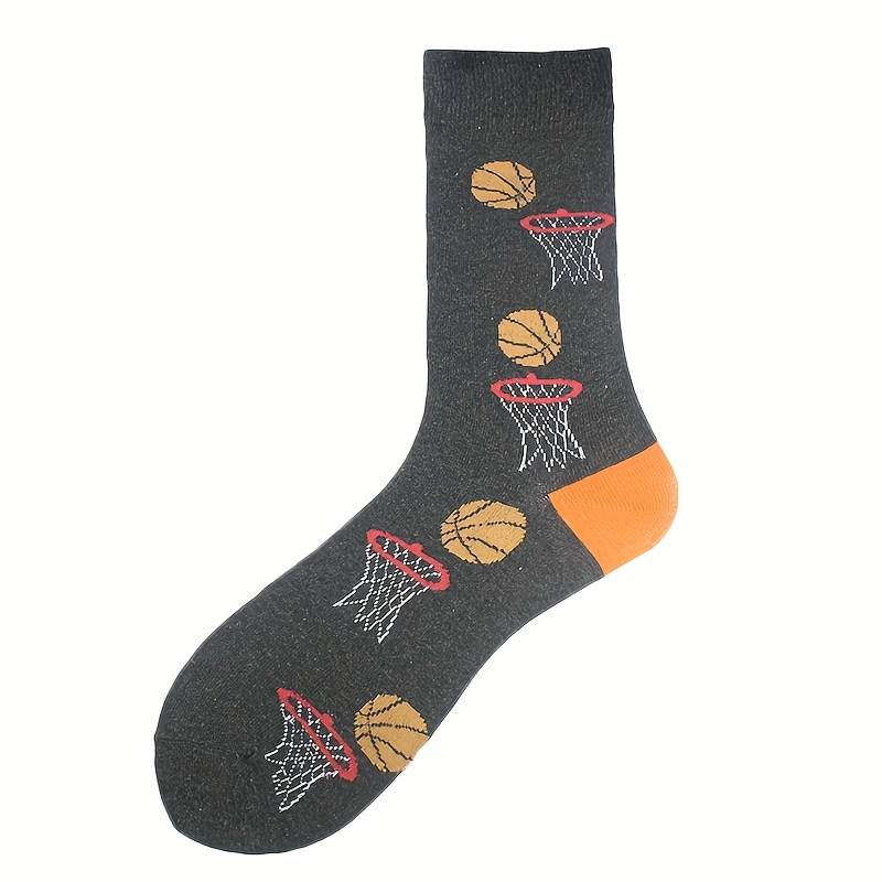 1 Pair Baseball Pattern One Size Socks