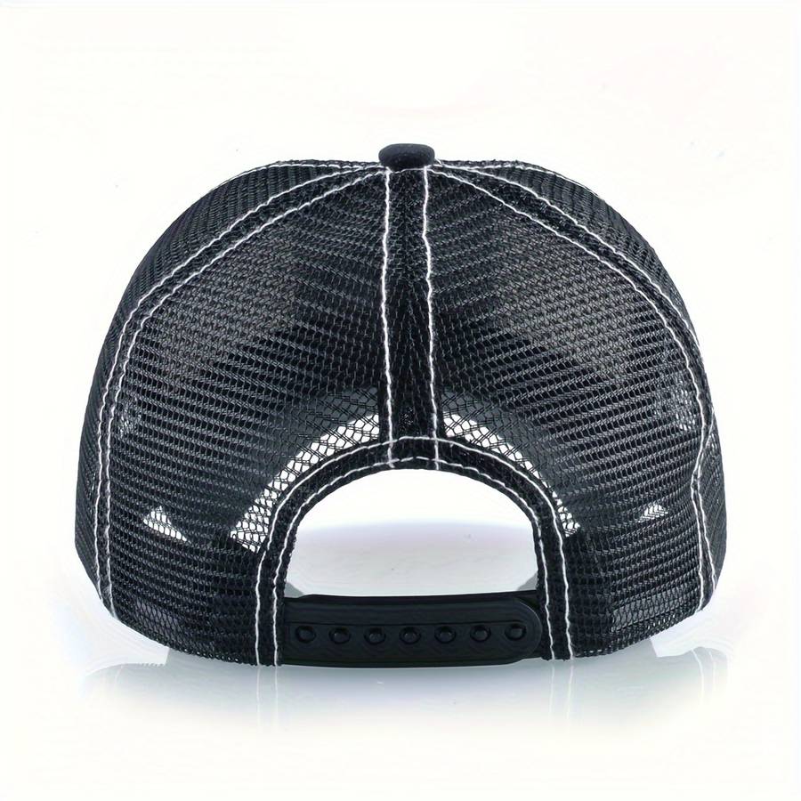 Unisex Adjustable Baseball Cap with Panda Bamboo Embroidery Breathable Mesh Back Olive G