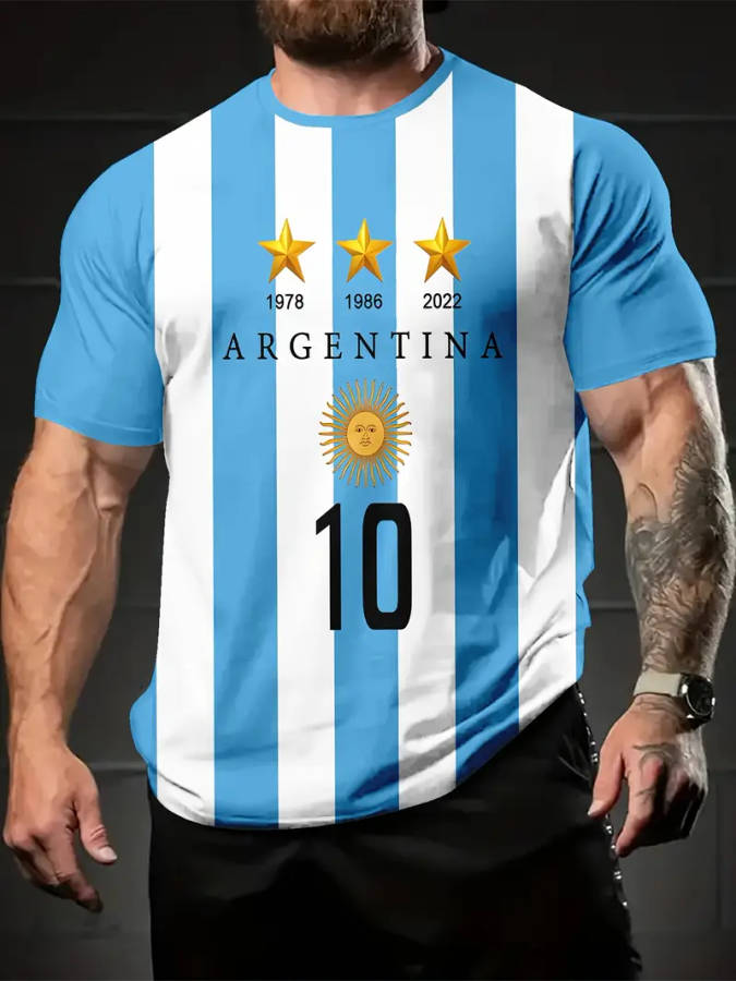 Men's T-Shirt Short Sleeve, Crew Neck