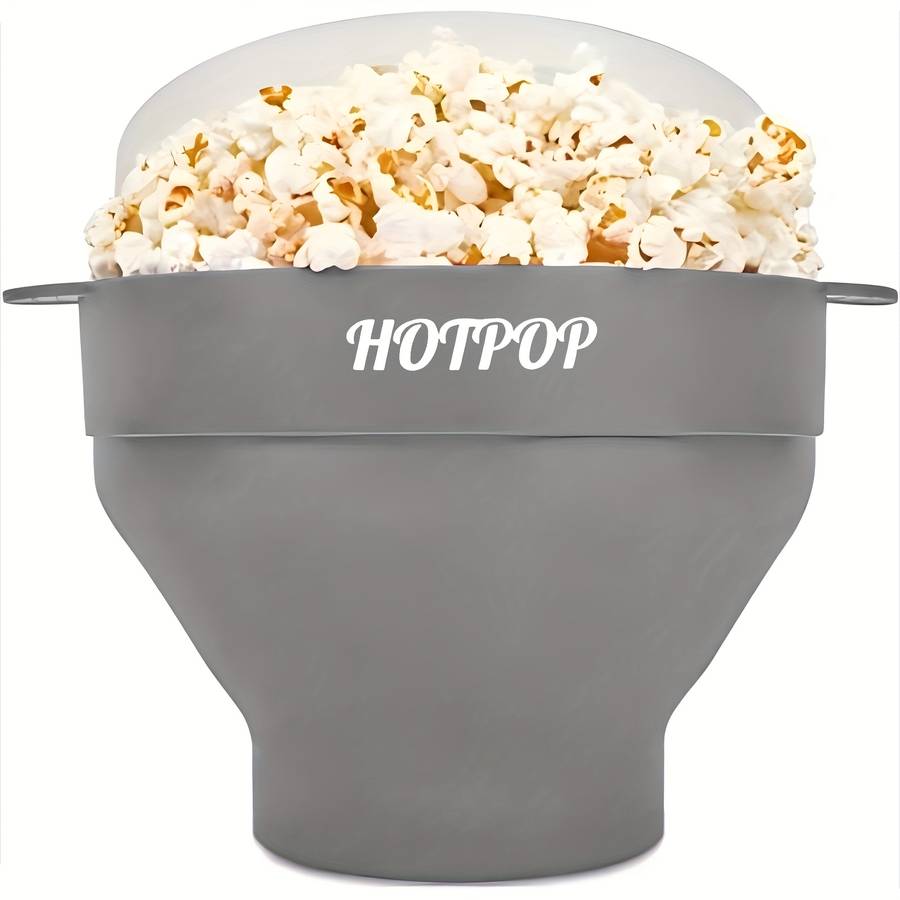 1set Microwave Popcorn Maker Popcorn Maker Foldable Bowl BPA Free and Dishwasher Safe 10 Colo