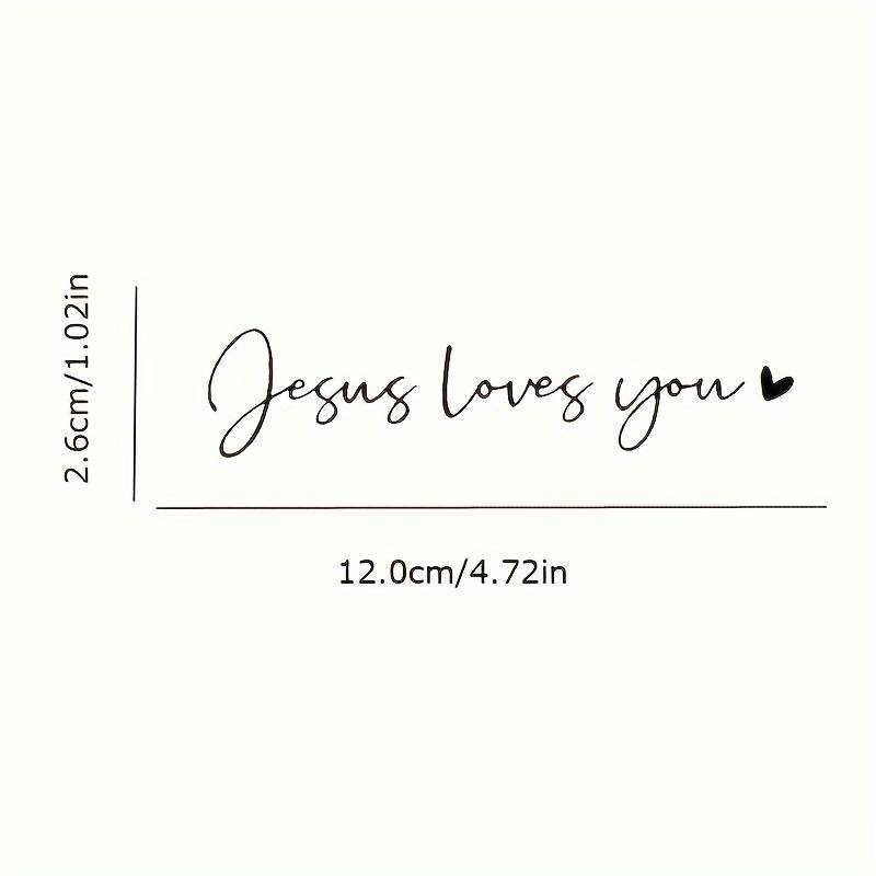 1pc Black Jesus Christian Themed Stickers