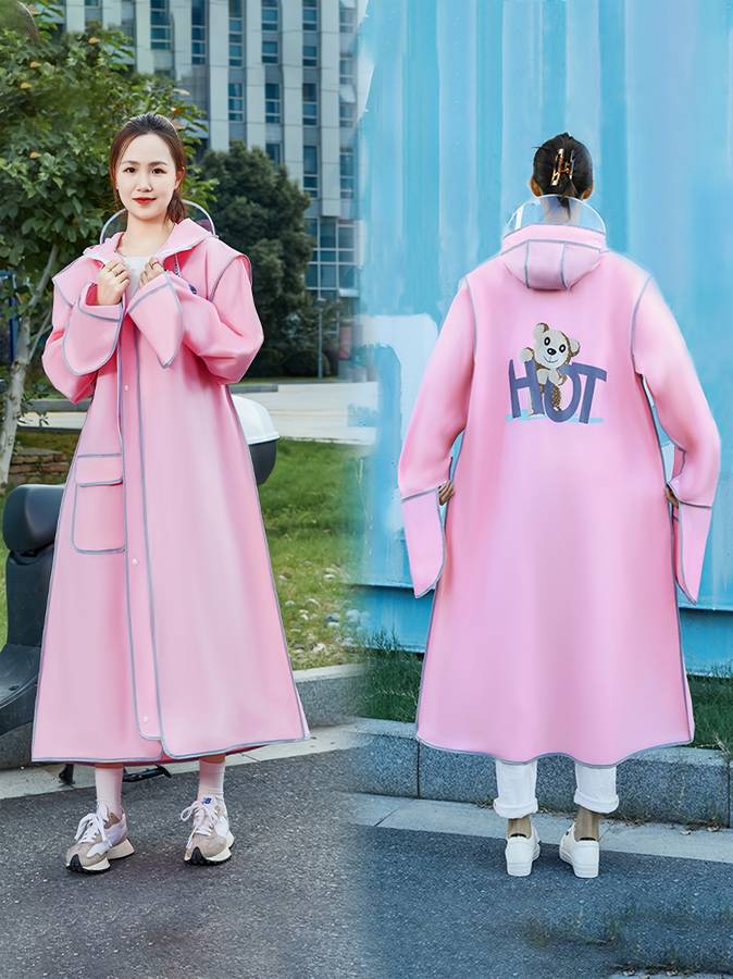 Raincoat Pink Size L