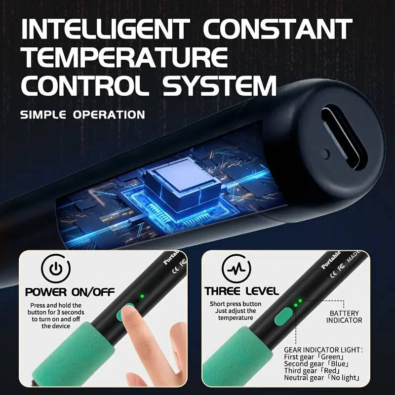 USB Rechargeable Soldering Iron Pen Kit