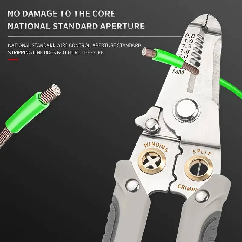 Heavy-Duty Stainless Steel Pliers and Wire Strippers