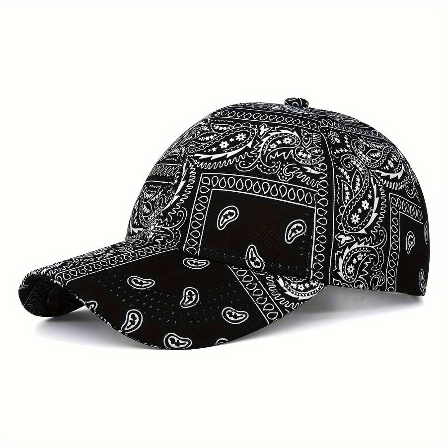 1pc Assorted Paisley Print Baseball Caps For Women Adjustable Sun Protection Sports Hats