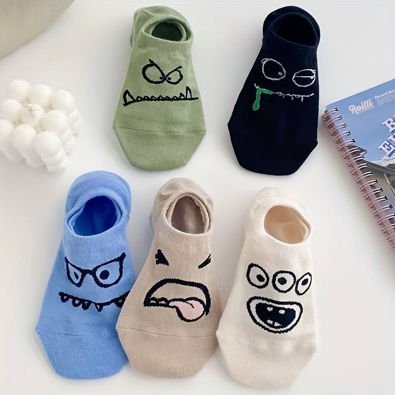 5 Pairs Mixed Color One Size High Elastic Socks