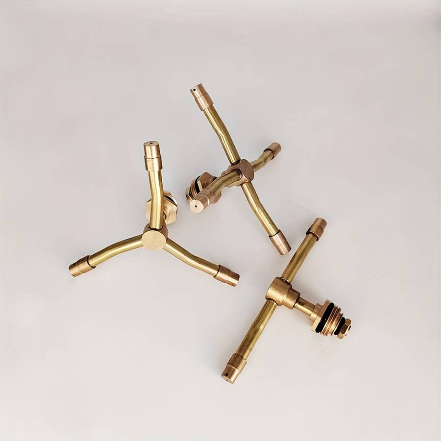 1Pc 2 Arms Whirling Sprinkler Automatic Rotary Brass Sprayer