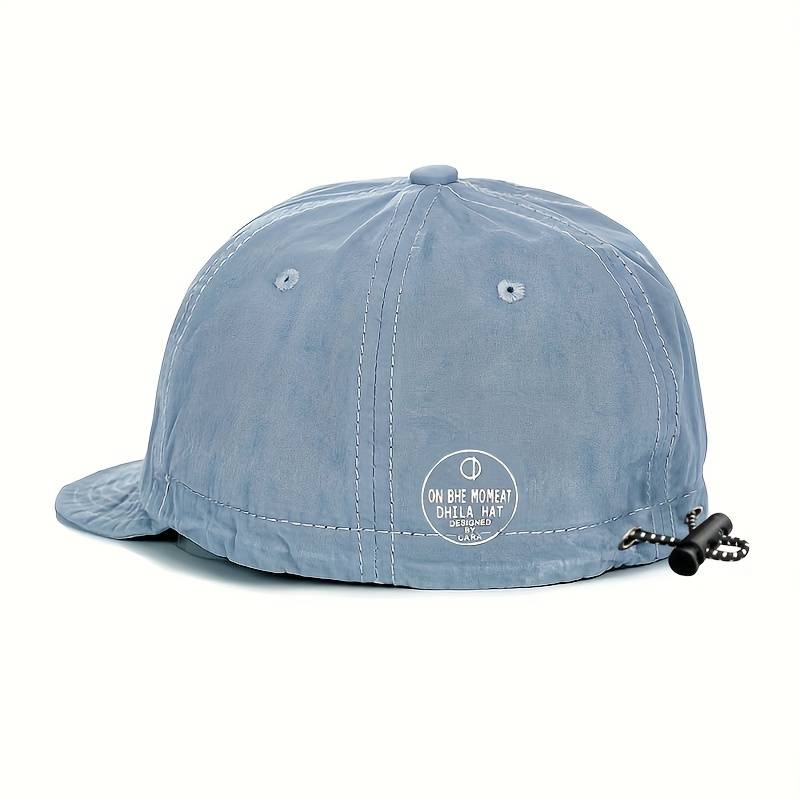 1pc Men's Lightweight Quick-Dry Breathable Sun Protection Hat Stylish Beige Casual Sports Cap wit