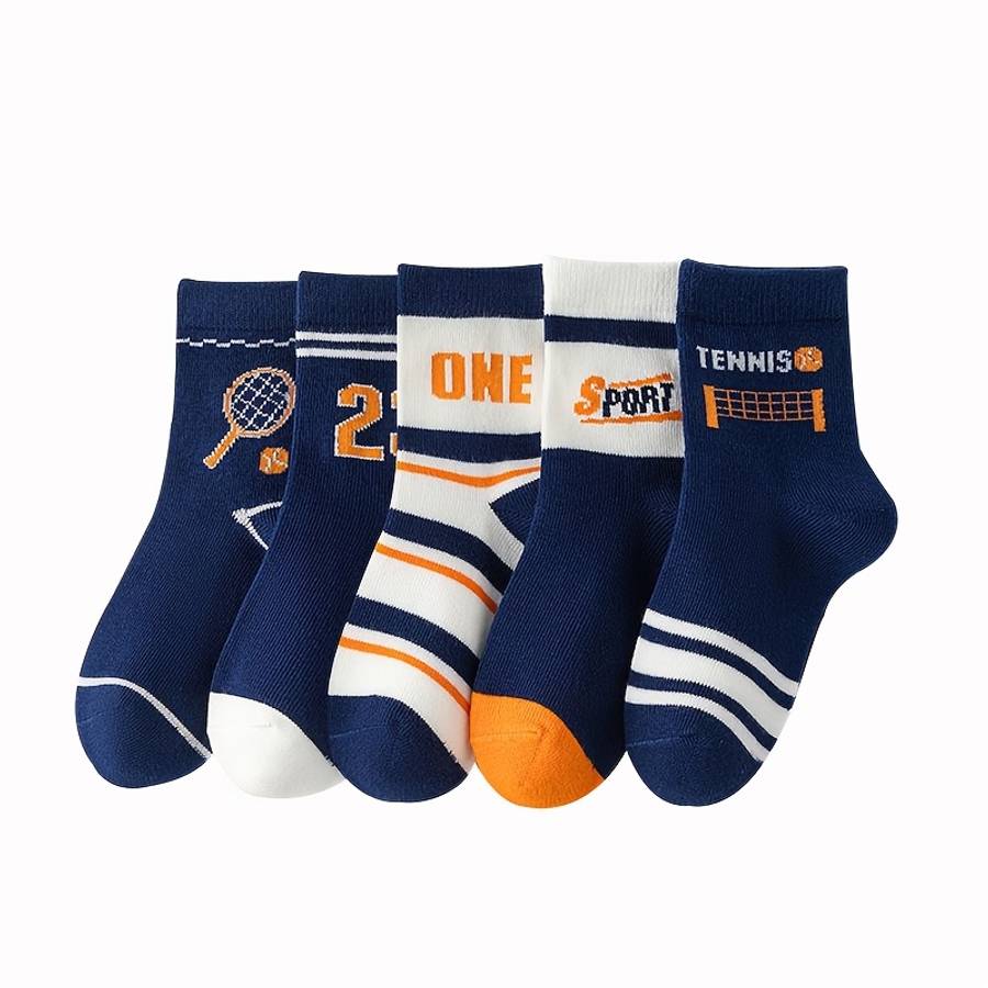 10 Pairs Mixed Colors  6 To 8Y High Elastic Socks