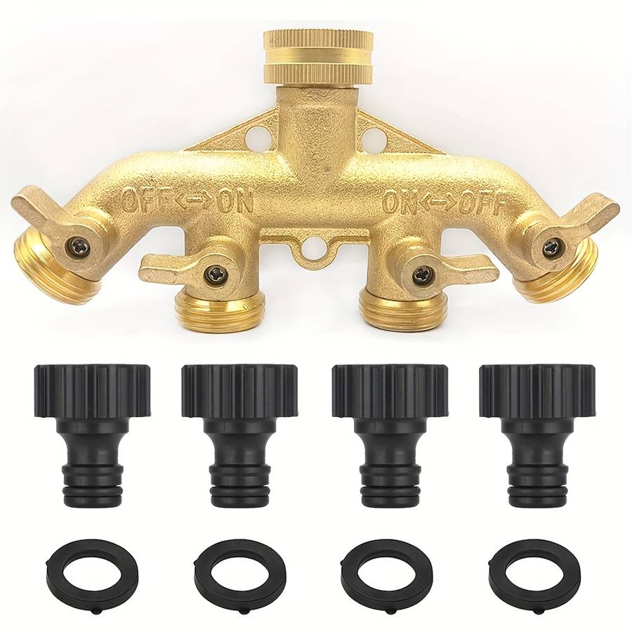 1 Set Style B Full Copper Four Way Diverter