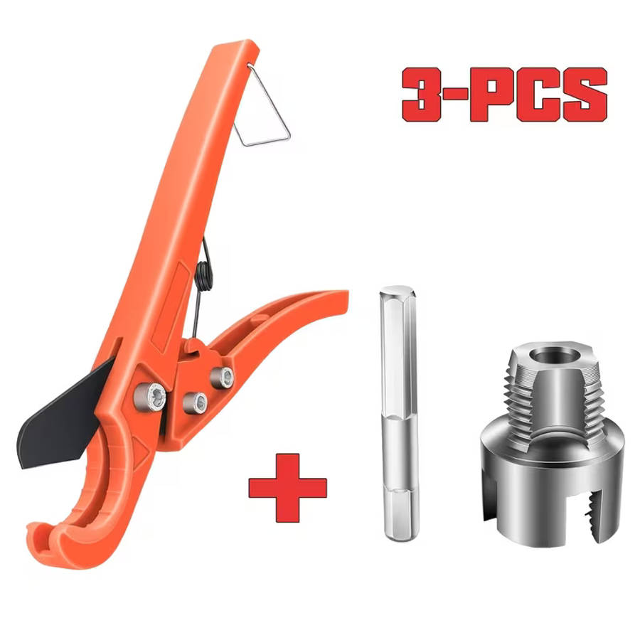 3pcs Pipe Cutter and Water Pipe Thread Repair Tool Set