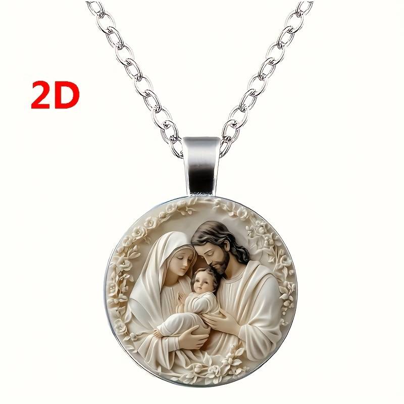 1 Piece Bronze Jesus Theme Pendant