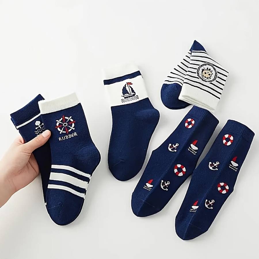 10 Pairs Mixed Colors  0 To 2Y High Elastic Socks