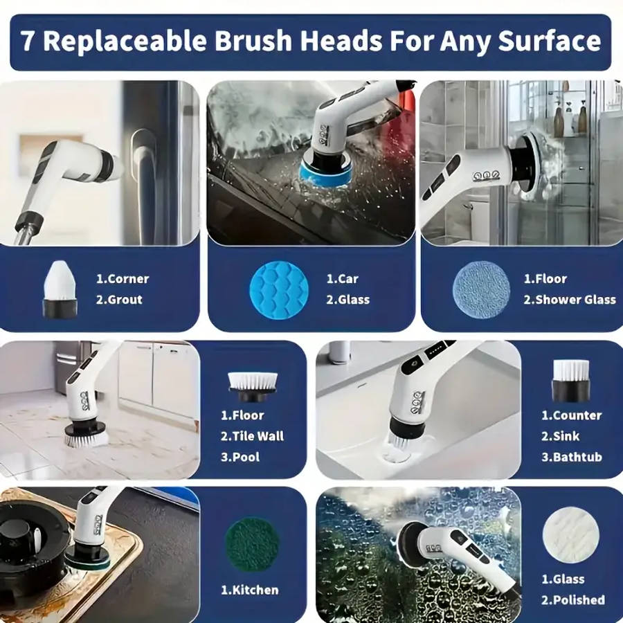 7-in-1 Electric Cleaning Brush