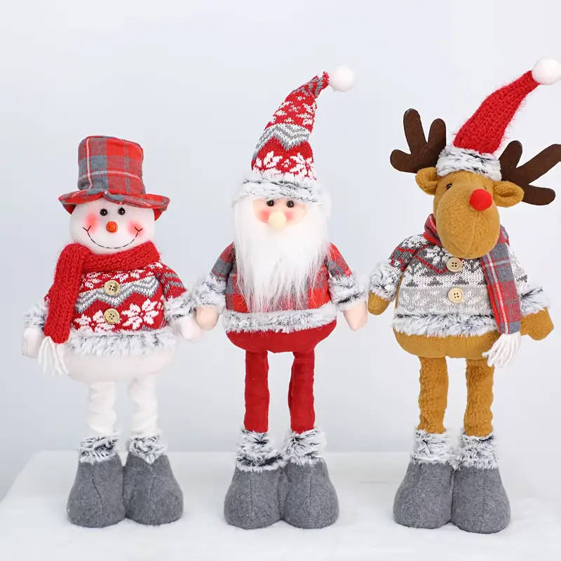 Christmas Standing Ornament With Retractable Legs 1pc