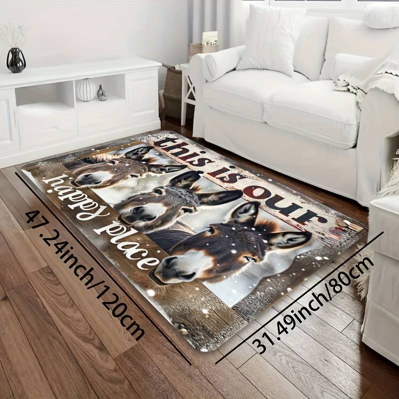1Pc Brown 15.7x23.62inch 40x60cm Floor Mat