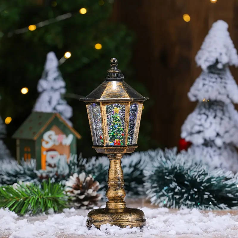 Santa Claus Crystal Night Light With Music