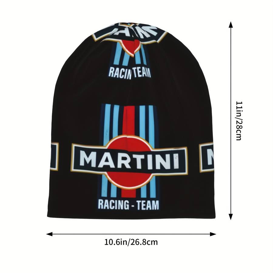 Martini Racing Team Splicing Thin Beanies Caps Outdoor Activity Men Women Gift Choice P