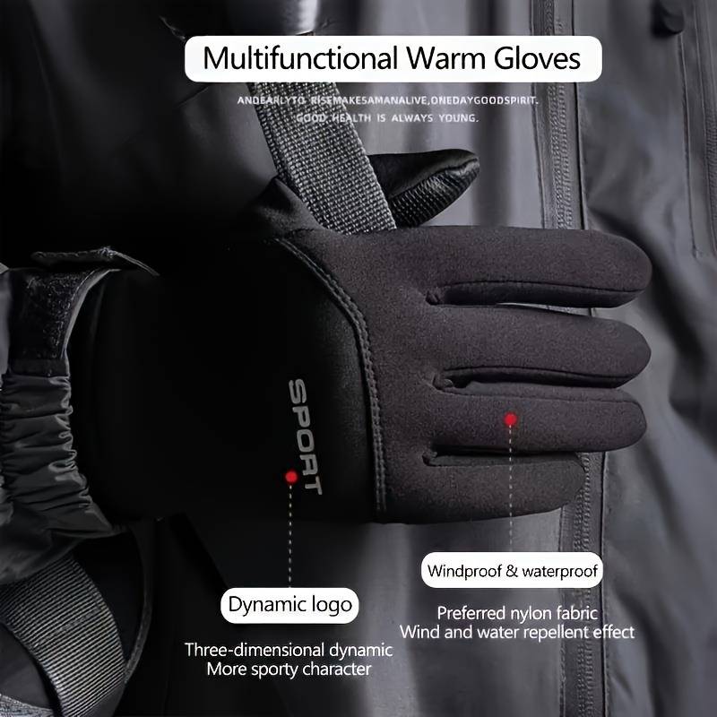 1 Pair Black Size M Outdoor Sports Gloves