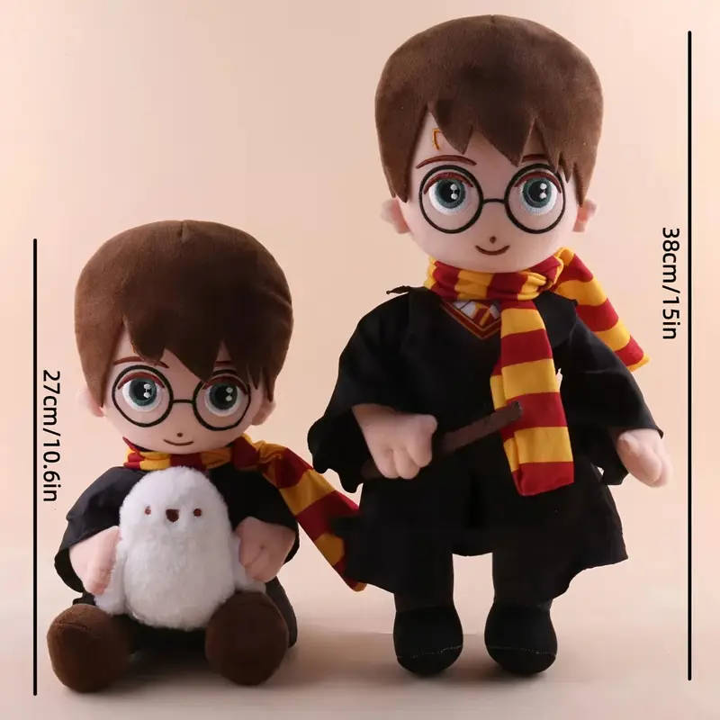 Harry Potter hugging Hedwig plush