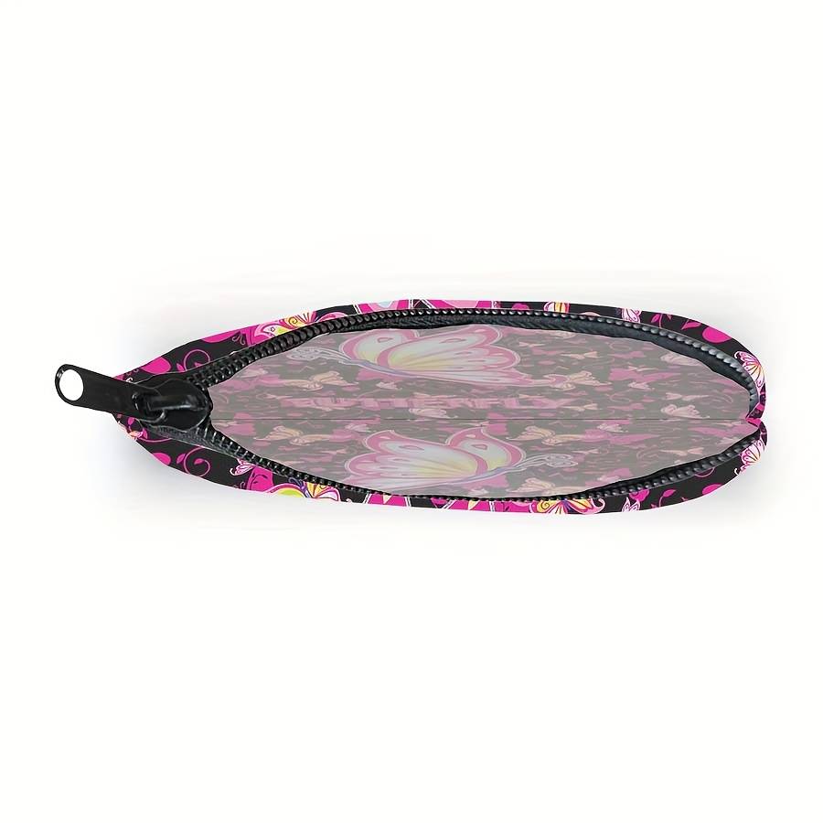 Butterfly Pattern Coin Purse Cute Fashion Storage Bag Polyester Material Durable Lightweight B