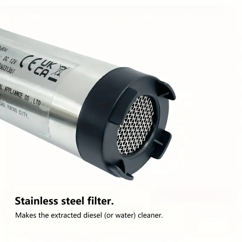 Portable 12V Dc Oil Water Pump Stainless Steel Submersible Diesel Transfer Tool With High-Speed