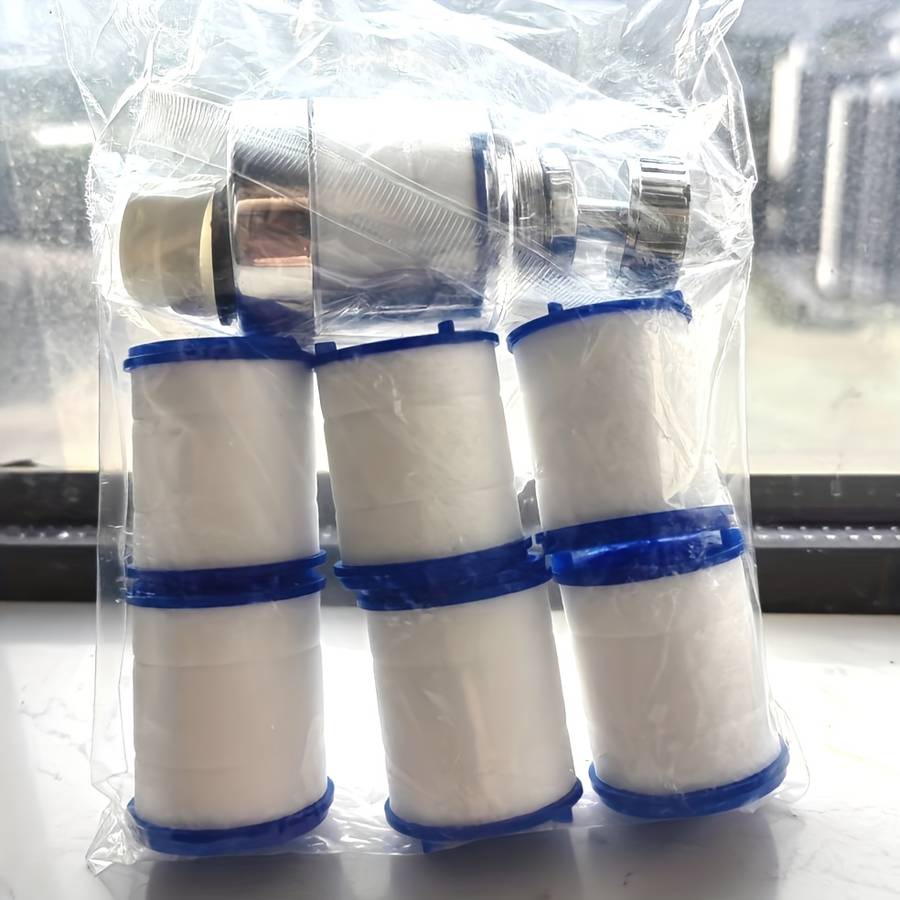 1pc 6-in-1 Combination Home Kitchen Faucet Water Filter System Metal and Plastic Non-Electric Un