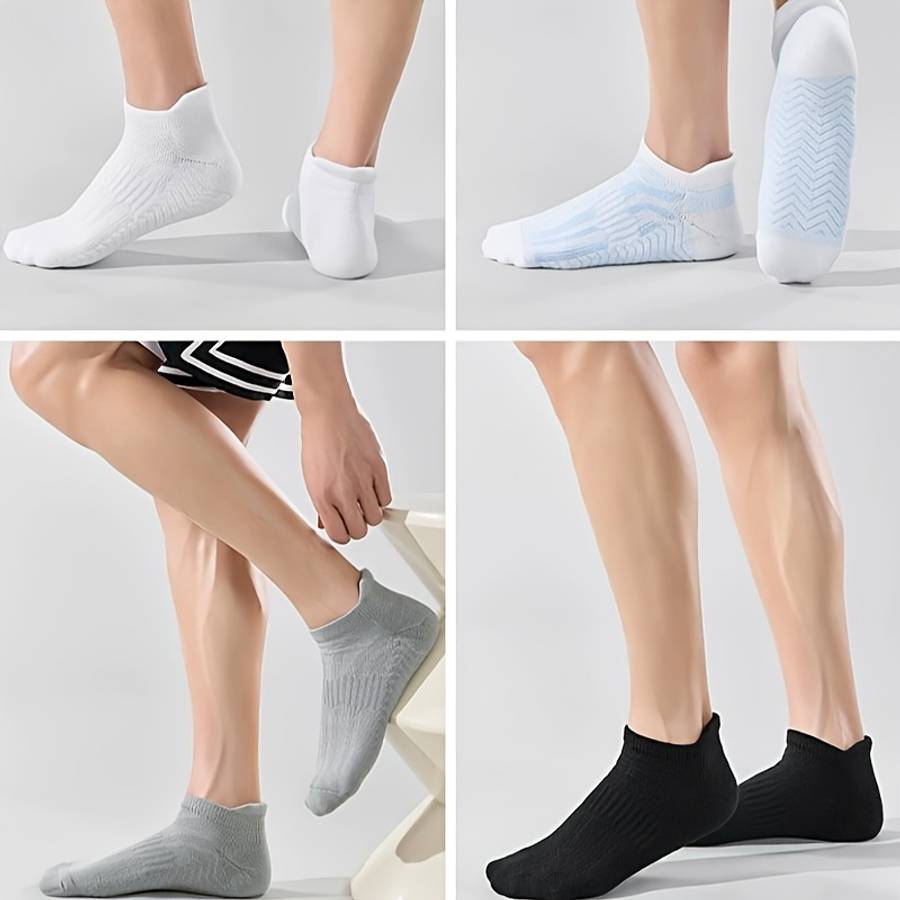 4 Pairs Mixed Color One Size High Elastic Socks
