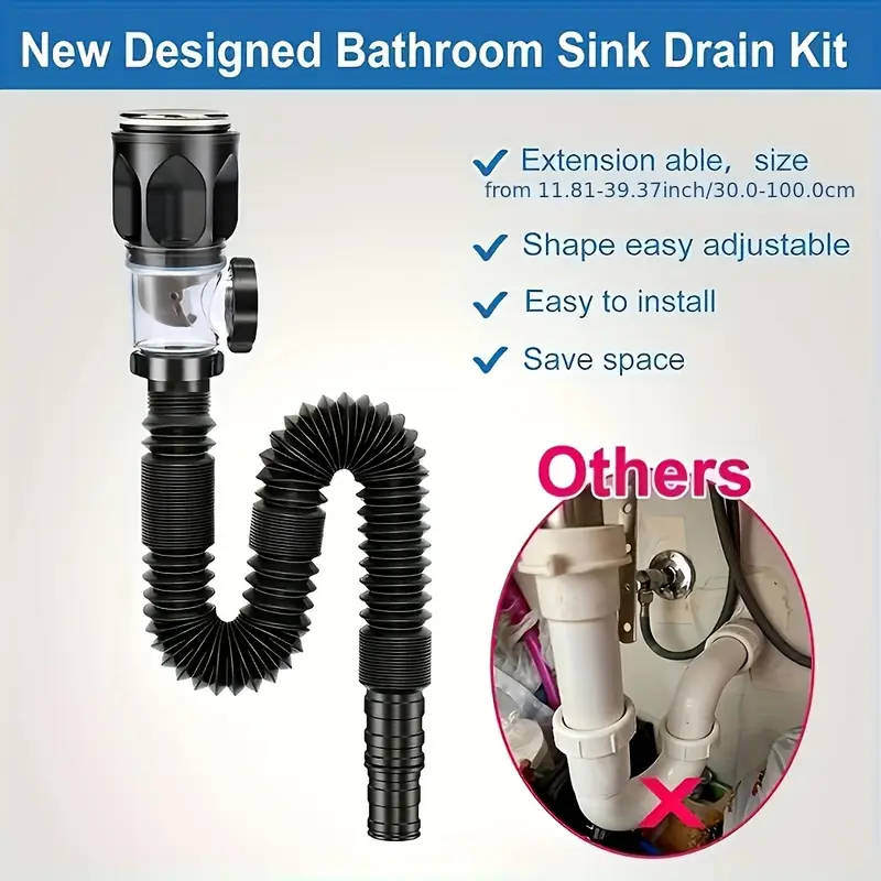 1 Bathroom Sink Drain Kit