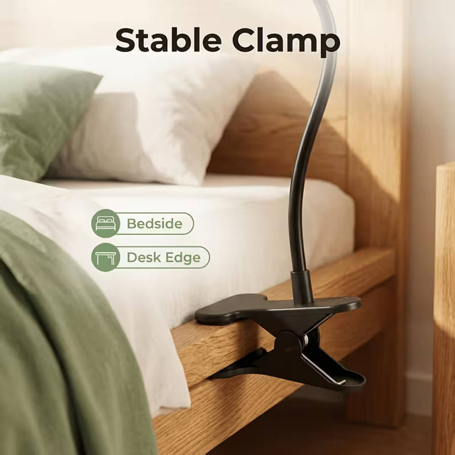 Flexible Gooseneck Phone Holder Wall Mounted Cell Phone Stand with 360 Degree Rotation