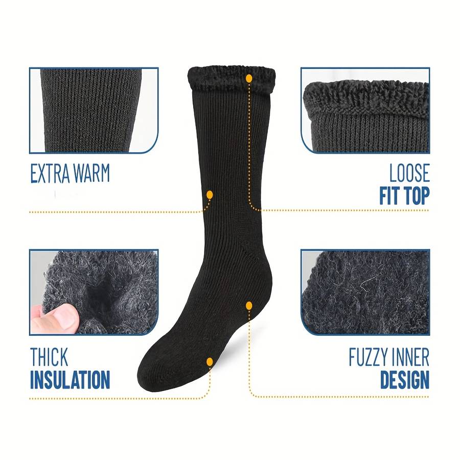 Sock 3 Pairs Black  One Size