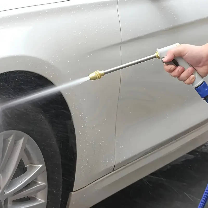1Pc High Pressure Metal Car Wash Water Gun With Adjustable Spray Nozzle