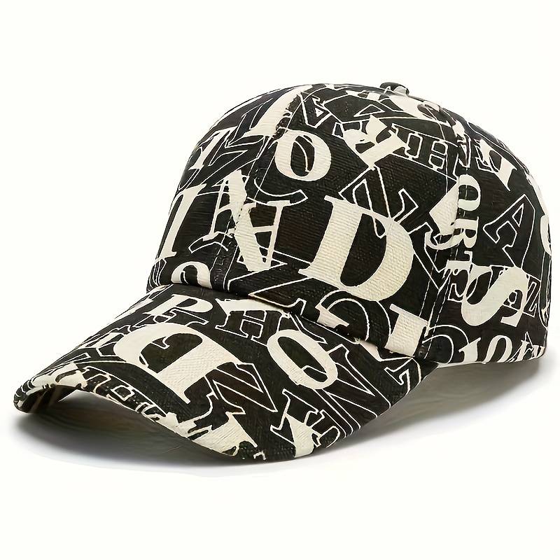 1pc New Trendy Unisex Fashion Baseball Cap with Large Letters Perfect for Summer Featuring Embroi