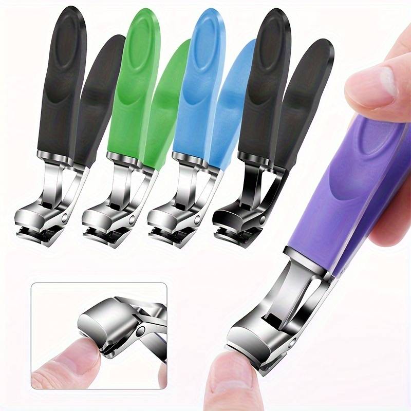 1pcs In-stock Stainless Steel Nail Clippers Heavy-duty Nail Clippers Curved Design Large Openin