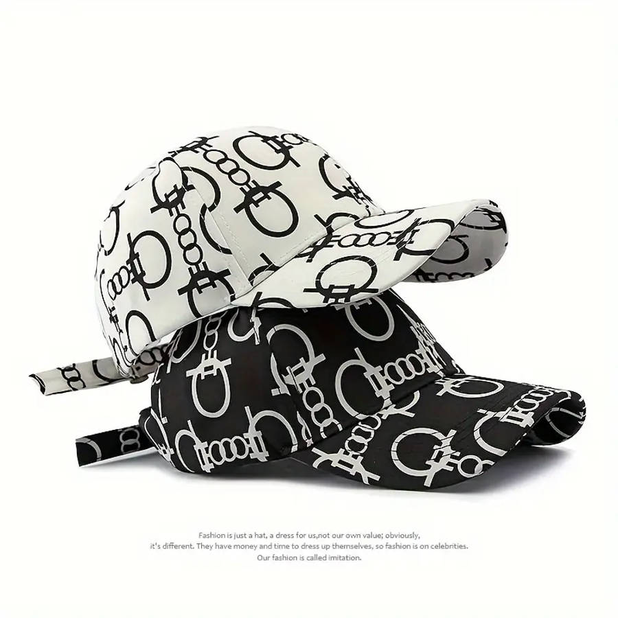 1pc Holiday-Themed Polyester Baseball Caps with Sun Protection Adjustable Fashionable Stripe Craftsm