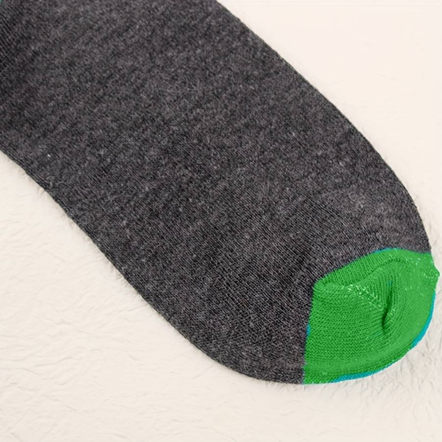 5 Pairs Mixed Color One Size High Elastic Socks