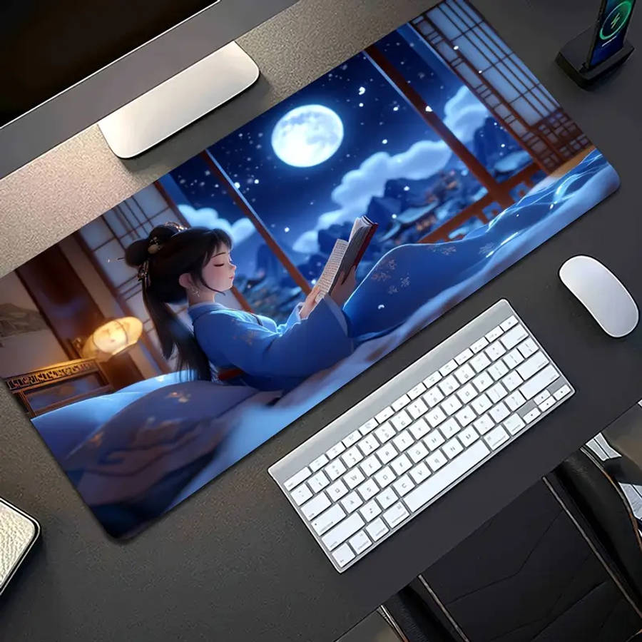 1pc 40x90cm E-Sports Gaming Mouse Pad Waterproof Non-Slip Foldable Rubber Desk Mat