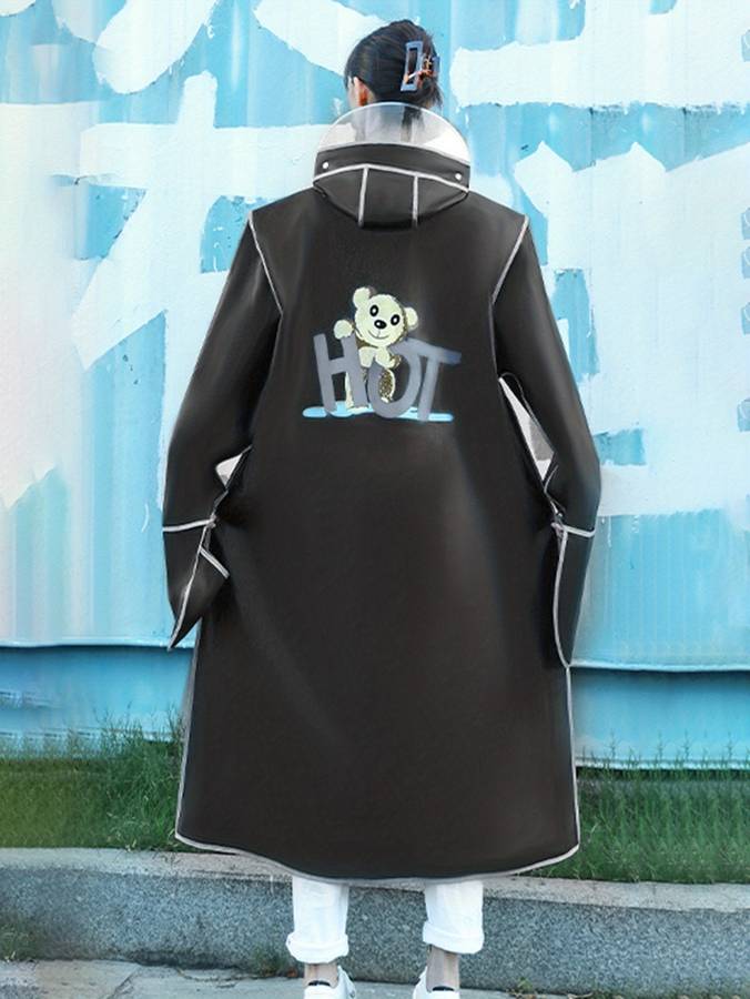 Raincoat Black Size L