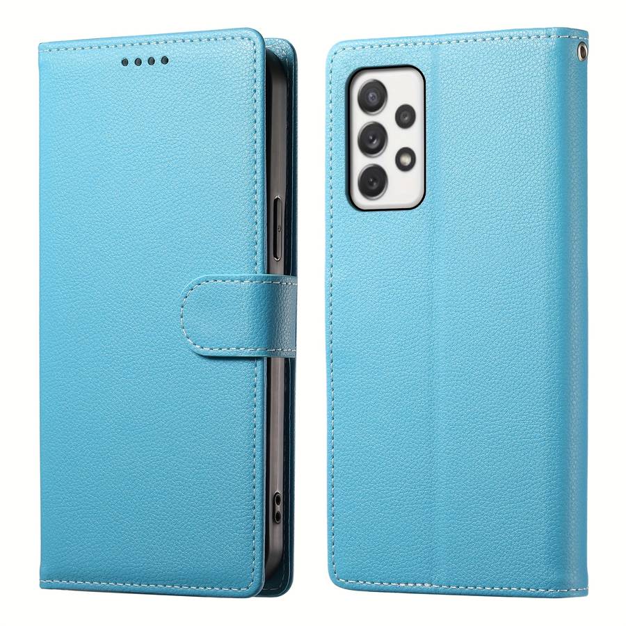 1pc Light Blue For Samsung Galaxy A72 Phone Cases