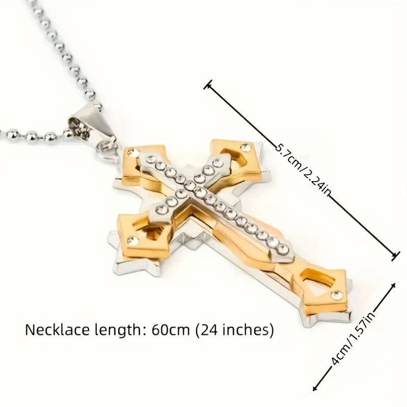 1 Exquisite Amulet Cross Pendant Necklace