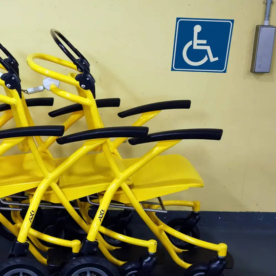 4 Packs Of Blue Accessibility Stickers